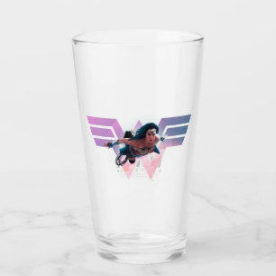 WW84 Wonder Woman Flying Lo Fi Pastel Graphic Glass