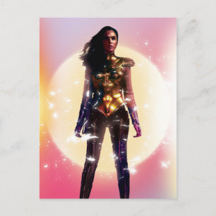 WW84 Wonder Woman Gold Armor Lo Fi Sparks Photo Invitation Postcard