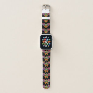 WW84 Wonder Woman Kaleidoscope Logo Apple Watch Band