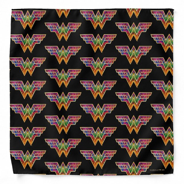 WW84 | Wonder Woman Kaleidoscope Logo Bandana (Front)
