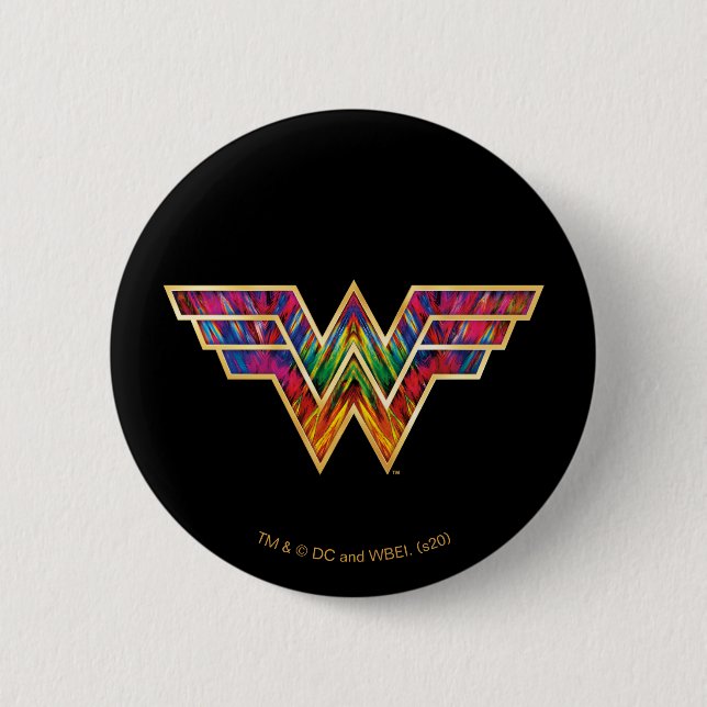 WW84 | Wonder Woman Kaleidoscope Logo Button (Front)