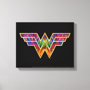 WW84   Wonder Woman Kaleidoscope Logo Canvas Print