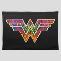 WW84 | Wonder Woman Kaleidoscope Logo Cloth Placemat