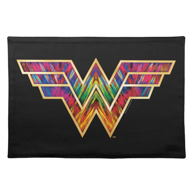 WW84 | Wonder Woman Kaleidoscope Logo Cloth Placemat (Front)