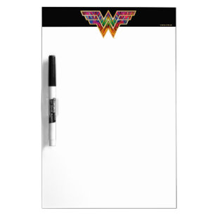 WW84 Wonder Woman Kaleidoscope Logo Dry Erase Board