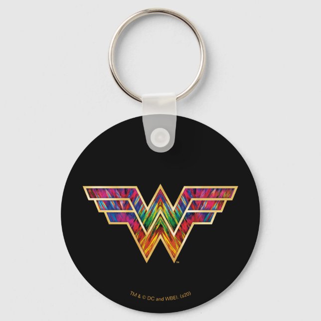 WW84 | Wonder Woman Kaleidoscope Logo Keychain (Front)