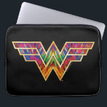 WW84 | Wonder Woman Kaleidoscope Logo Laptop Sleeve<br><div class="desc">Wonder Woman (1984) | A gold trimmed Wonder Woman logo filled with a colorful kaleidoscope texture.</div>