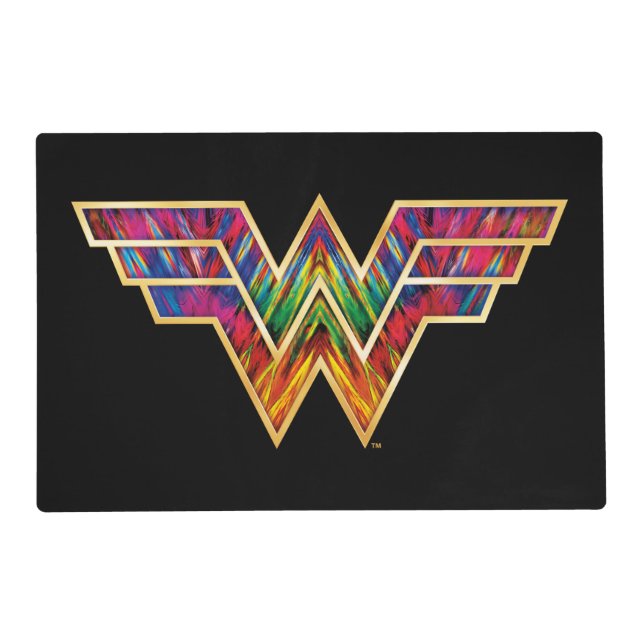 WW84 | Wonder Woman Kaleidoscope Logo Placemat (Front)