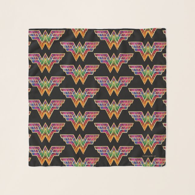 WW84 | Wonder Woman Kaleidoscope Logo Scarf (Front)
