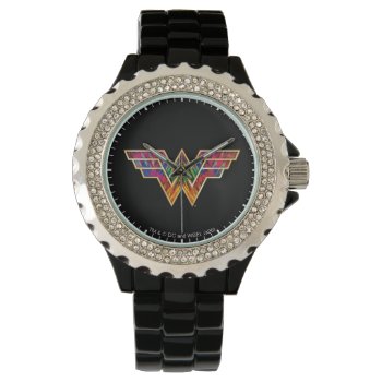 Ww84 | Wonder Woman Kaleidoscope Logo Watch by wonderwoman at Zazzle