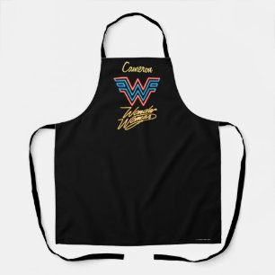 WW84 Wonder Woman Neon Light Logo Apron