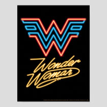 WW84 | Wonder Woman Neon Light Logo Poster