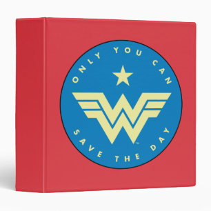 WW84 Wonder Woman Only You Can Save The Day 3 Ring Binder