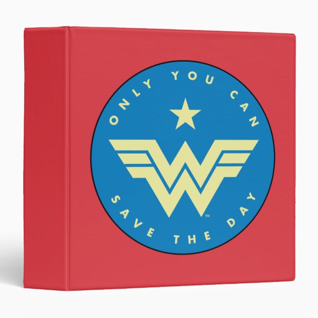 WW84 | Wonder Woman Only You Can Save The Day 3 Ring Binder (Front/Spine)