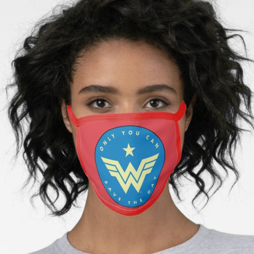 WW84  Wonder Woman Only You Can Save The Day Face Mask