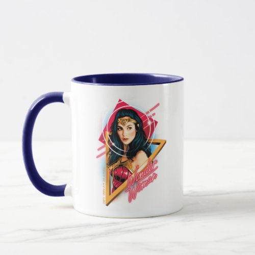 WW84  Wonder Woman Retrowave Character Badge Mug