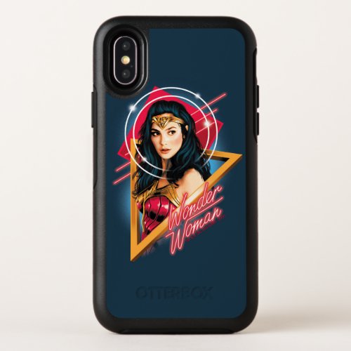 WW84  Wonder Woman Retrowave Character Badge OtterBox Symmetry iPhone XS Case