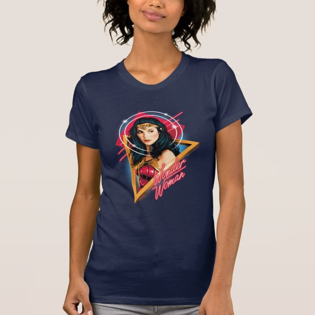 WW84 | Wonder Woman Retrowave Character Badge T-Shirt (Front)
