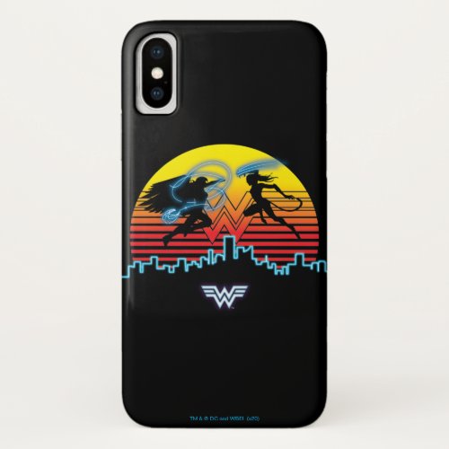 WW84  Wonder Woman  The Cheetah Retrowave Sunset iPhone XS Case