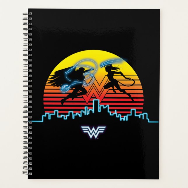 WW84 | Wonder Woman & The Cheetah Retrowave Sunset Planner (Front)