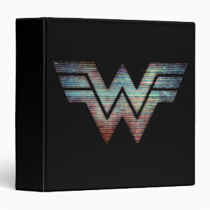 WW84 Wonder Woman TV Static Logo 3 Ring Binder