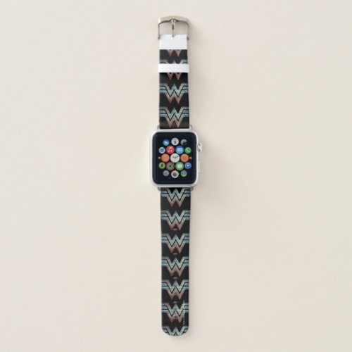 WW84  Wonder Woman TV Static Logo Apple Watch Band