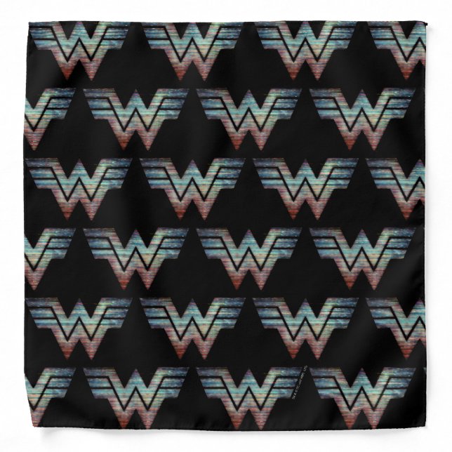 WW84 | Wonder Woman TV Static Logo Bandana (Front)
