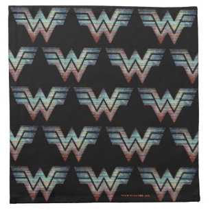 WW84 Wonder Woman TV Static Logo Cloth Napkin