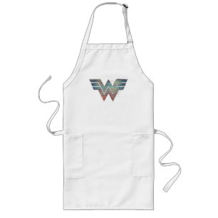 WW84 Wonder Woman TV Static Logo Long Apron