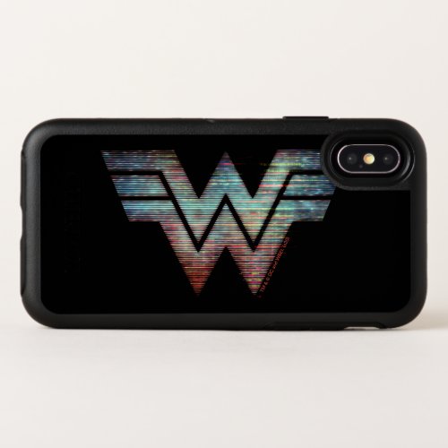 WW84  Wonder Woman TV Static Logo OtterBox Symmetry iPhone XS Case