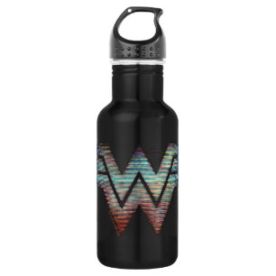WW84 Wonder Woman TV Static Logo Stainless Steel Water Bottle