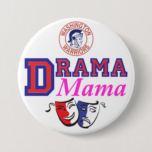 WW Drama Mama Pinback Button (Front)