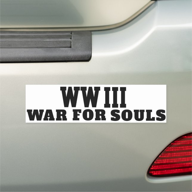 WW III  War For Souls Car Magnet (In Situ)