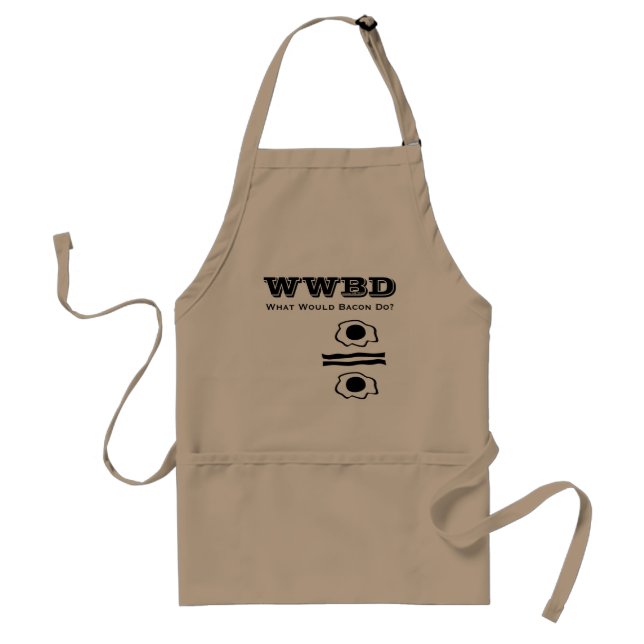 WWBD, What Would Bacon Do? Adult Apron (Front)