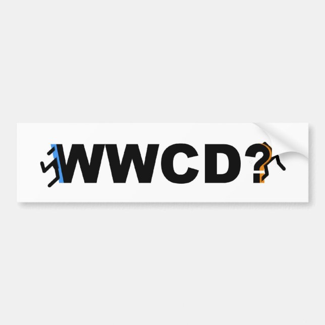 WWCD? Bumper Sticker (Front)