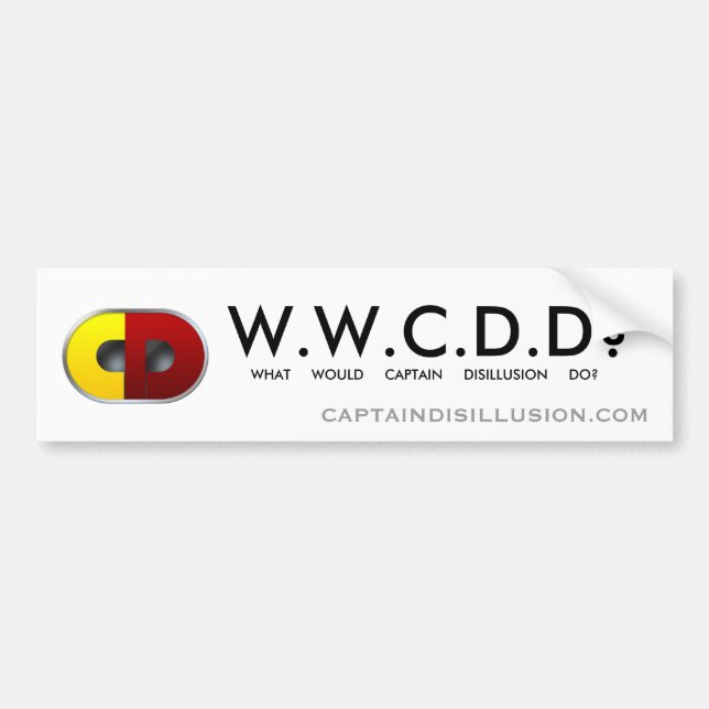 WWCDD? Bumper Sticker (Front)