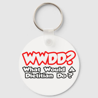 WWDD...What Would a Dietitian Do? Keychain