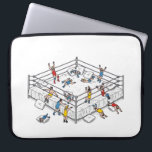 WWE Royal Rumble Special Edition Minimal T-shirt Laptop Sleeve<br><div class="desc">Step into the whimsical world of wrestling with the WWE Royal Bumble Special Edition! This playful art print reimagines the Royal Rumble as a giant bed where wrestlers tumble and collide, all in the clever, minimalist style of Christoph Niemann. Perfect for wrestling fans, humor lovers, or anyone who enjoys quirky,...</div>