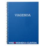 Wwfc Vagenda Spiral Notebook (blue) at Zazzle