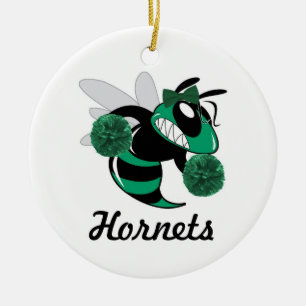 WWHS Hornet Cheerleading Change the Score Ornament