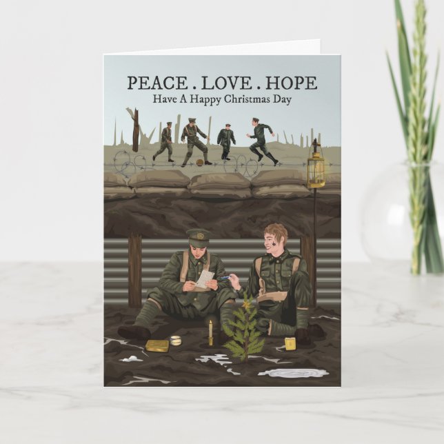 WWI 1914 Christmas Truce Christmas Card (Front)