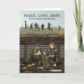 WWI 1914 Christmas Truce Christmas Card