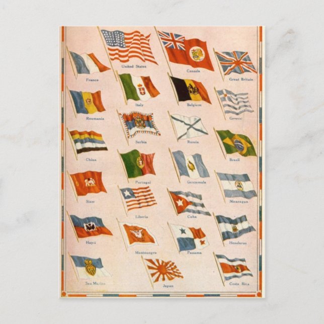 WWI Allies Postcard (Front)