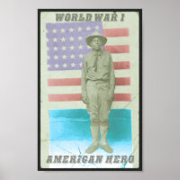 WWI - AMERICAN HERO POSTER