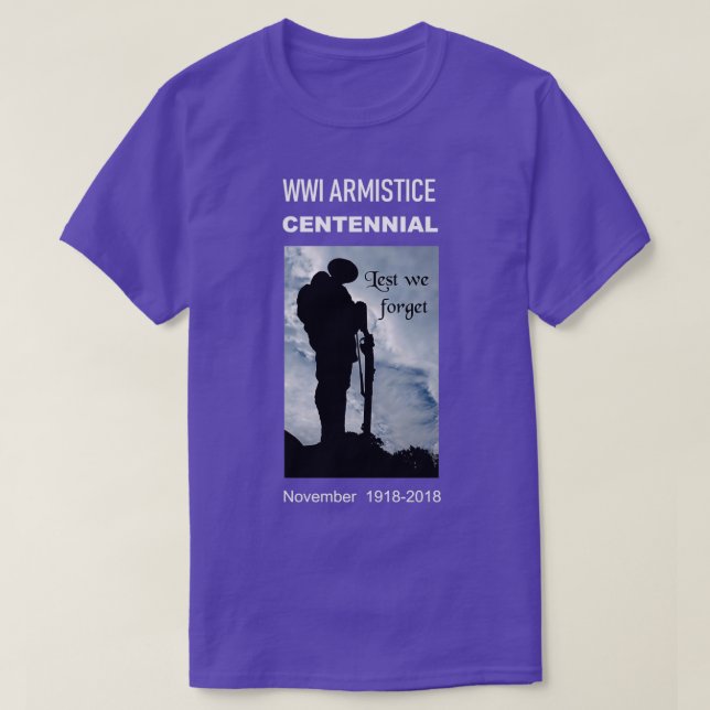 WWI Armistice Centennial T-Shirt (Design Front)