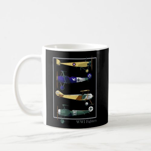 Wwi Fighters Airplanes Vintage Coffee Mug