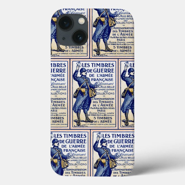 WWI French War Stamps Case-Mate iPhone Case (Back)