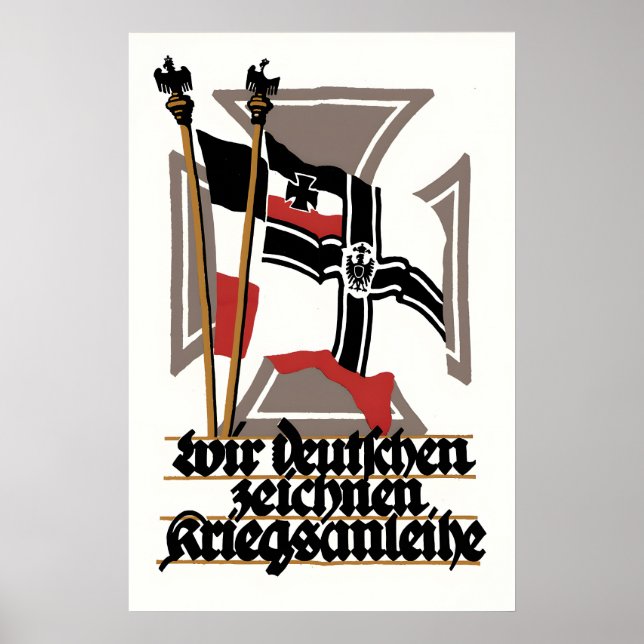 WWI German Propaganda Poster Us Germans are buying (Front)