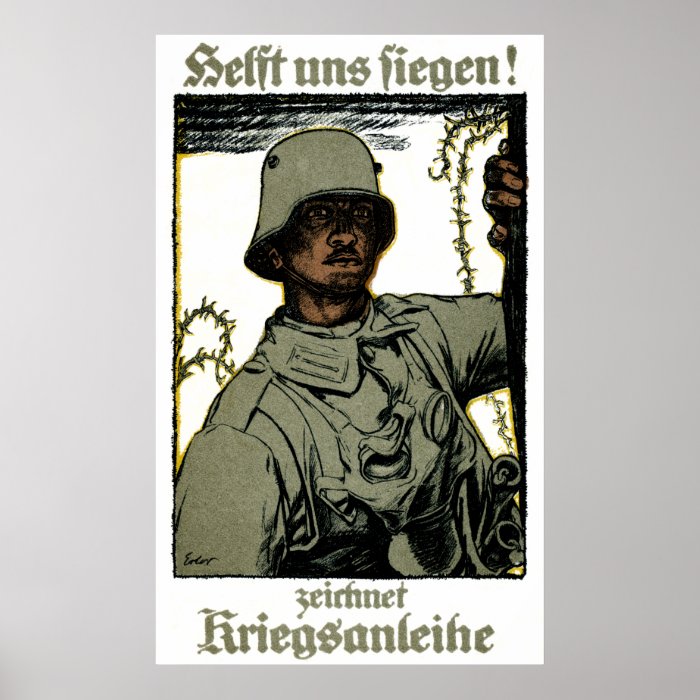 WWI German War Bond Poster