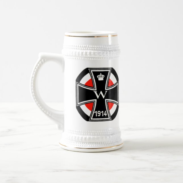 WWI Iron Cross Beer Stein (Left)